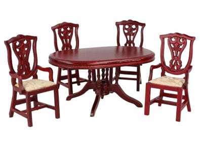 Cj0091 - Tisch und vier Stühle 