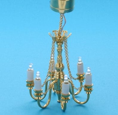 Lp4062 - Lampe mit 6 LED Kerzenleuchten