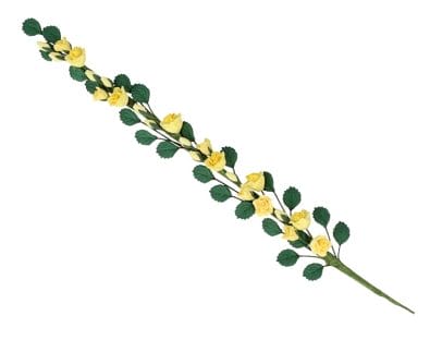 Tc0266 - Guirlande à fleurs jaune 