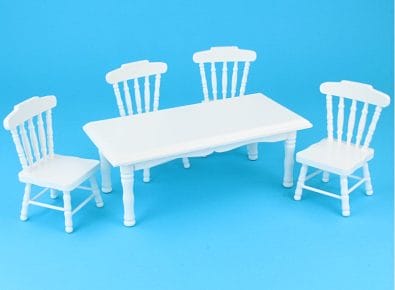 Cj0027 - Tisch mit vier Stühlen