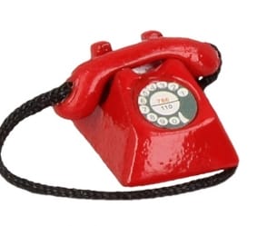 Tc0592 - Teléfono rojo