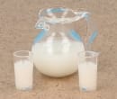 Tc0922 - Pichet de lait et verres