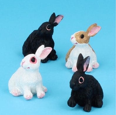 Tc0721 - Set of four rabbits