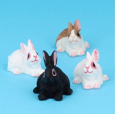 Tc1268 - Set of four rabbits