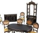 Cj0117 - Black and gold dining room