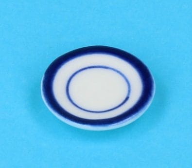 Cw1512 - Plate with blue edges