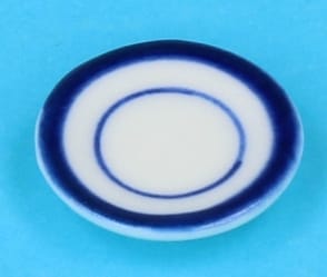 Cw1512 - Plate with blue edges