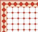 Tw2063 - Red and white tile paper