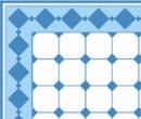 Tw2066 - Blue and white tile paper