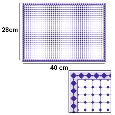 Tw2067 - Carreaux de papier blancs et bleus