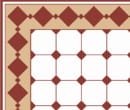 Tw2068 - White and brown tile paper