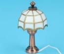 Lp0063 - White Tiffany Table Lamp