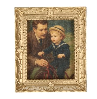 Tc0304 - Painting of a child with a tricycle