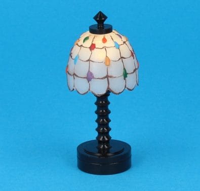 Sl4022 - White Tiffany LED table lamp