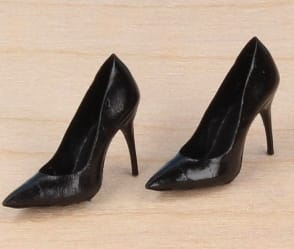 Tc0162 - Schwarze Stöckelschuhe 