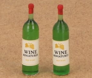 Tc0311 - Dos botellas verdes de vino
