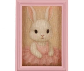 Tc0529 - Cuadro infantil rosa