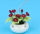 Tc1467 - Blumenampel mit blühender Pflanze 