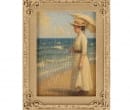  Gemälde einer Frau am Strand