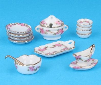 Vp0036 - Zuppiera decorazione rose