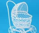 Mb0079 - White metal stroller