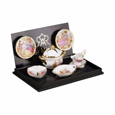 Re15876 - Servizio di piatti con zuppiera