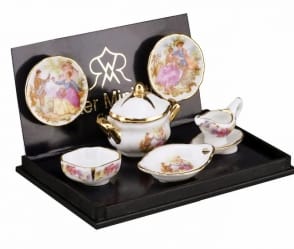 Re15876 - Servizio di piatti con zuppiera