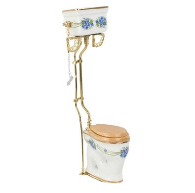 Re17442 - Toilette décorée de fleurs