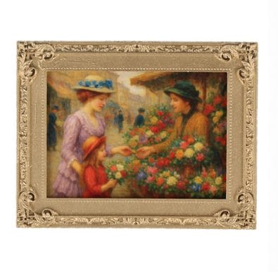 Tc1860 - Flower market painting