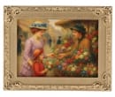 Tc1860 - Flower market painting