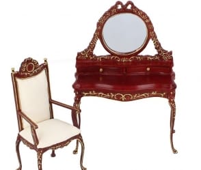 Cj0115 - Coiffeuse avec chaise