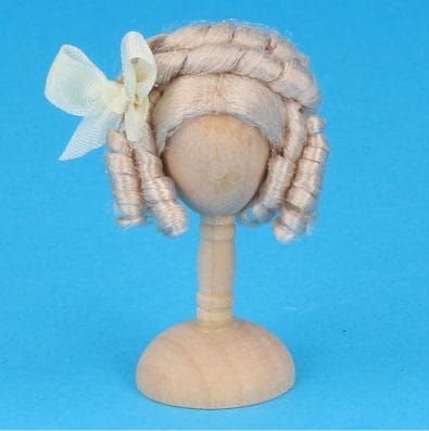 Tc0327 - Peluca rubia con tirabuzones