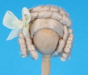 Tc0327 - Peluca rubia con tirabuzones