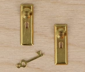 Tc0628 - Deux serrures dorées 