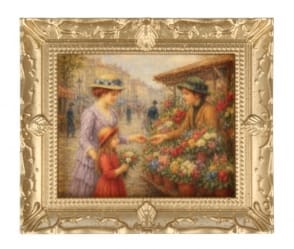 Tc1860 - Cuadro mercado de flores