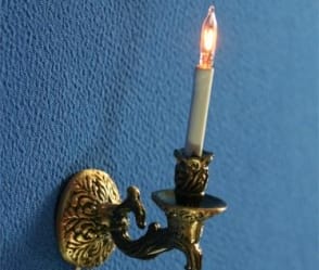 Lp0108 - Lámpara de pared 1 vela