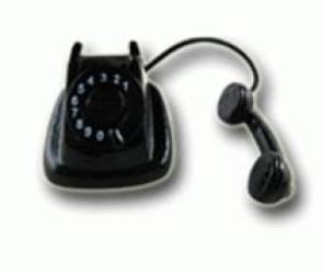Tc1430 - Teléfono negro