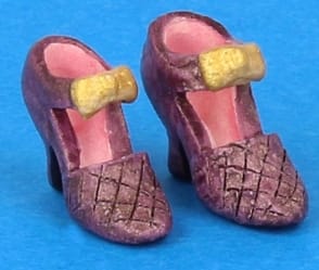 Tc0484 - Zapatos de tacón lila