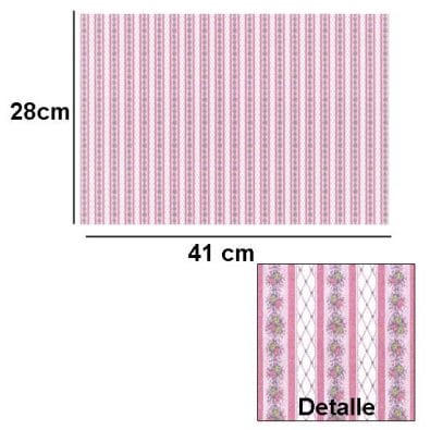 Br1004 - Papel decorado rosa