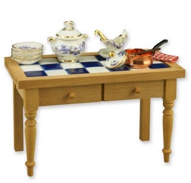 Re17621 - Mesa de cocina con sopera