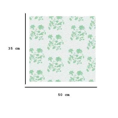 Al06216 - Papel flores verdes
