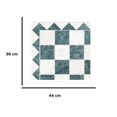 Em4428 - Carreaux blancs et verts 