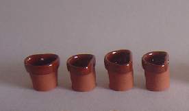 Mk1003 - Glazed wall pots