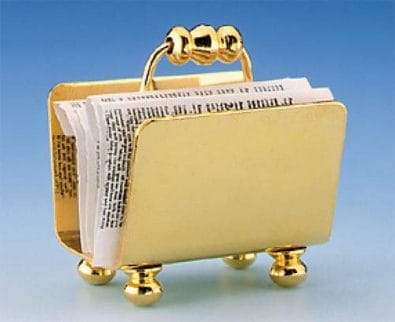 Mm17160 - Goldfarbener Zeitungsständer 