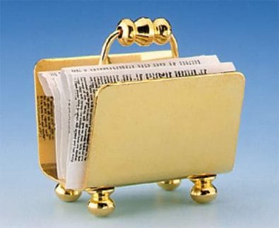 Mm17160 - Goldfarbener Zeitungsständer