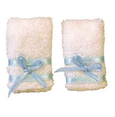 Tc1351 - Asciugamano con fiocco blu
