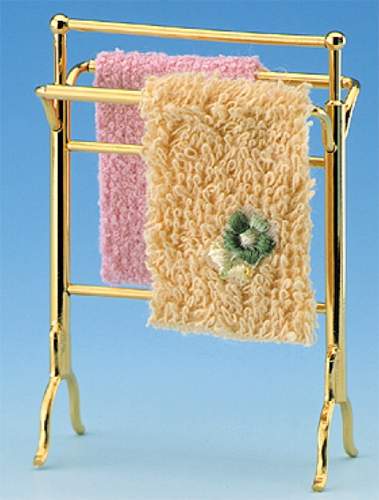 Mm17650-Golden Towel rack and towels