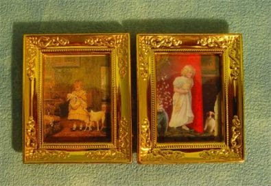 Tc0246 - Bilder von Mädchen mit Welpen
