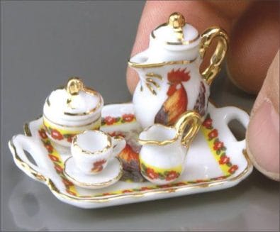 Re16225 - Coffee set with hen