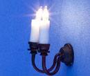Lp0115 - Lampe à deux bougies noires 